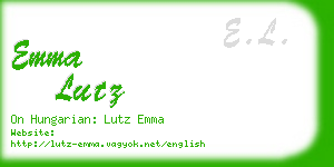 emma lutz business card